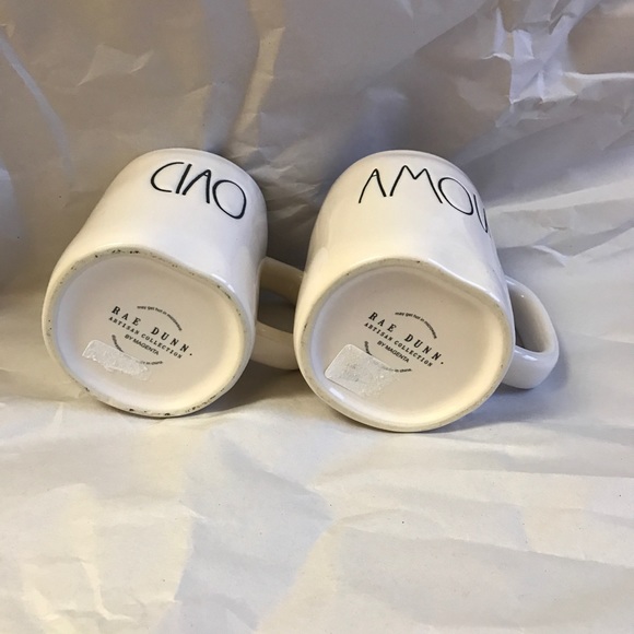 Rae Dunn LL Ciao Amour 2 Mugs Set - Picture 3 of 3